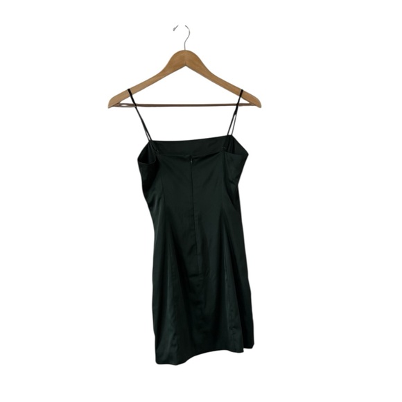 ARITZIA Sunday’s Best Green Satin Mini Dress - Picture 3 of 6